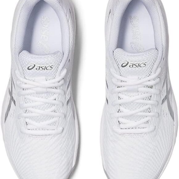 ASICS Women's Gel-Game 9 Tennis Shoes, 7.5, White/Pure Silver - Picture 6 of 13